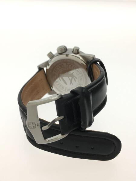 WENGER(ウェンガー) / クォーツ腕時計/アナログ/レザー/BLK/BLK/7082X