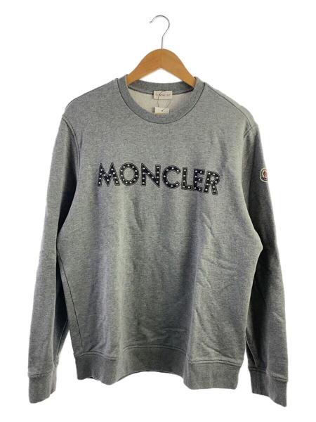 MONCLER(モンクレール) / スタッズロゴスウェット/L/コットン/GRY 