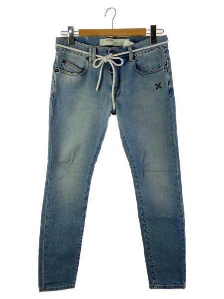 OFF-WHITE(オフホワイト) ⁄ バイアスデニムパンツ⁄31⁄デニム⁄BLU オフ