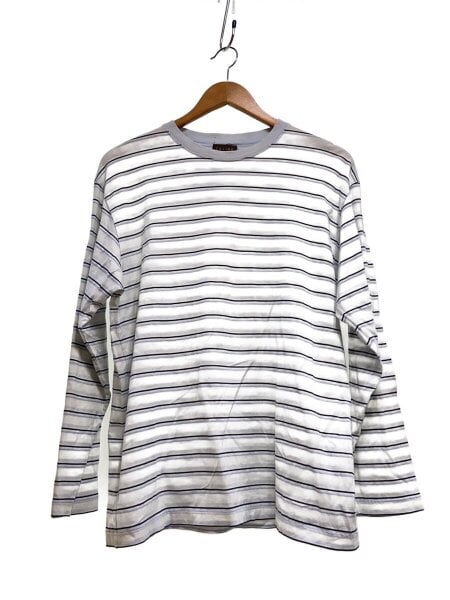 CELINE(セリーヌ) / 長袖Tシャツ/M/コットン/BLU/ストライプ/6407822S 