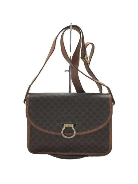 CELINE(セリーヌ) / ショルダーバッグ/レザー/BRW/総柄/DM93/マカダム