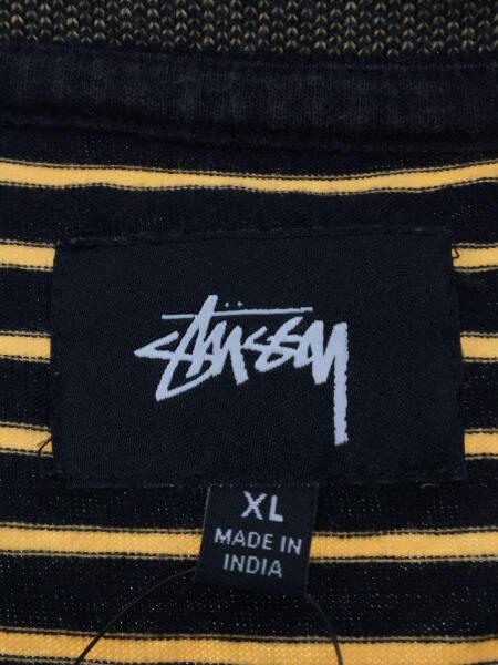 STUSSY / Jack Stripe Crew/長袖Tシャツ/XL/コットン/マルチカラー/ボーダー/1140082 STUSSY(ステューシー) / Jack Stripe Crew/Tシャツ/XL/コットン/BLK