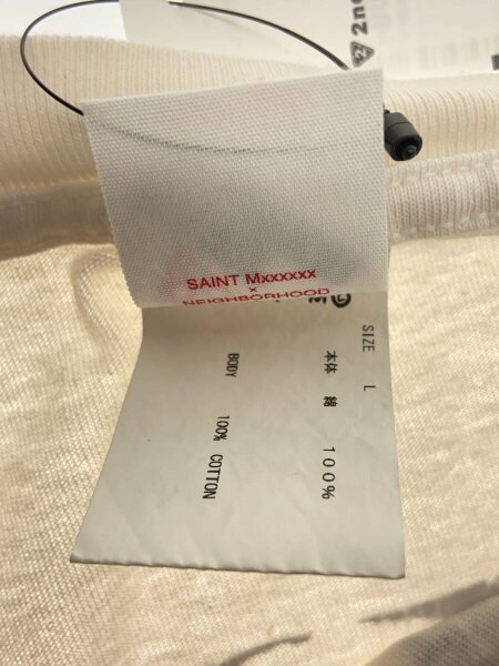 SAINT MICHAEL(セントマイケル) / Tシャツ/L/コットン/WHT/SM-S23-0000
