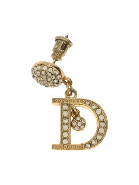 Christian Dior(クリスチャンディオール) / ラインストーンピアス/D 