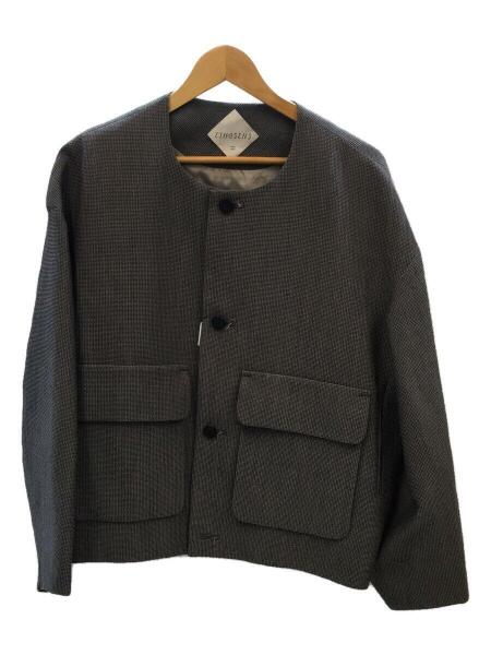 ETHOSENS(エトセンス) / ジャケット/22AW/COLLARLESS BLOUSON/ウール 