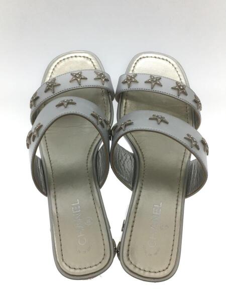 CHANEL / サンダル/36.5/SLV/スター/G32351 CHANEL(シャネル) / サンダル/25cm/G32351/シルバー/スター/スタッズ