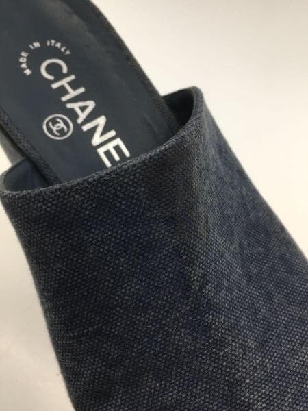 CHANEL(シャネル) / サンダル/デニム/インディゴ/キャンバス/チェーン