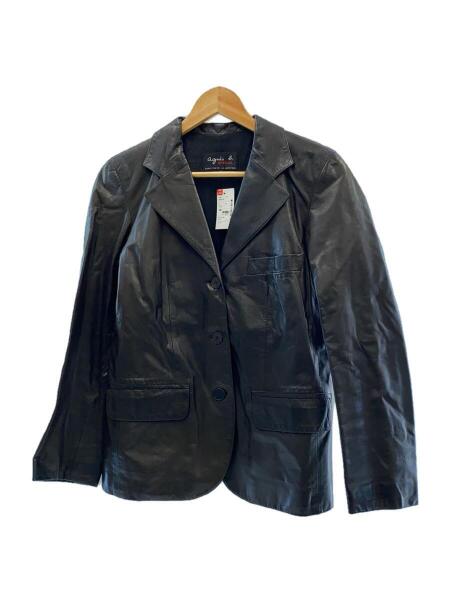 Agnès b. SPECIAL ブラックレザージャケット サイズ2 【公式通販】