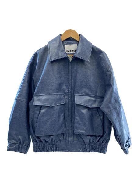 SLY(スライ) / 23AW/FAUX LEATHER ZIP UP/レザージャケット/FREE 