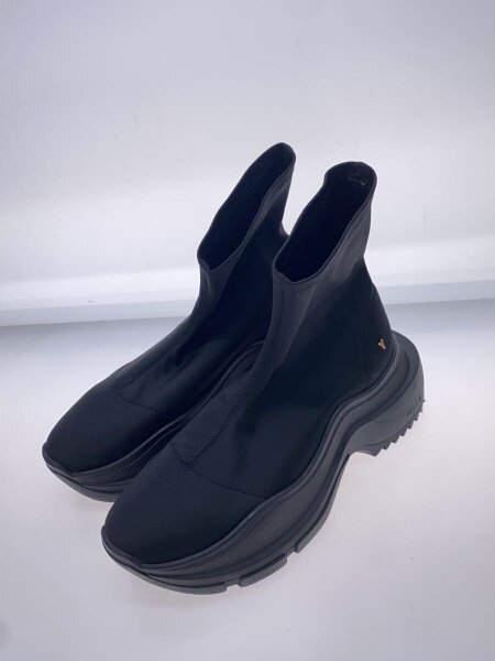 YELLO TOKYO BLACK SINGLE SNEAKER BOOTS yellow boots 厚底 ヒール