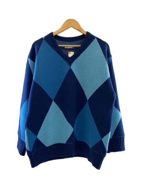 ts(s)(ティーエスエス) / Lambswool Large Argyle Jacquard Knit 