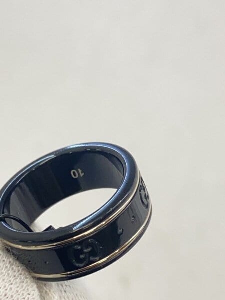 GUCCI GGアイコンリング ブラック 10号