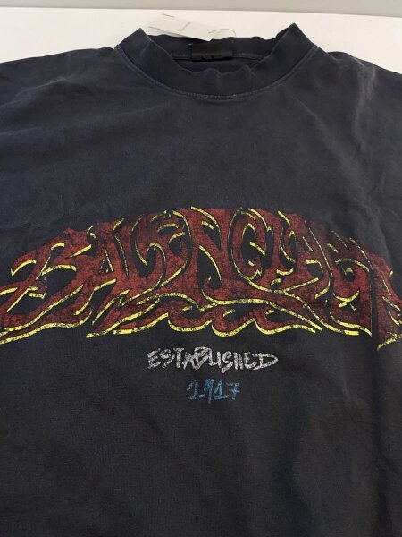 BALENCIAGA / OFF SHORE Oversized T-Shirt オーバーサイズTシャツ/4/BLK/739028 BALENCIAGA(バレンシアガ) / OFF SHORE Oversized T-Shirt オーバー