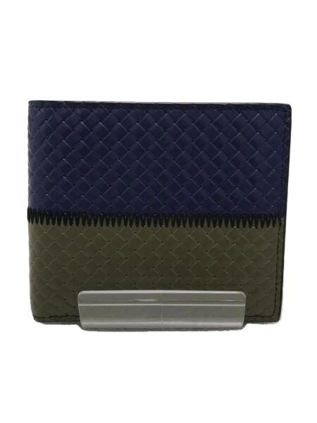 BOTTEGA VENETA(ボッテガヴェネタ) / 2つ折り財布/レザー/NVY/20SS 