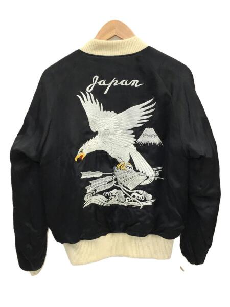 Pherrow's 匠 スカジャン/L/兜×鷹×龍/BLK