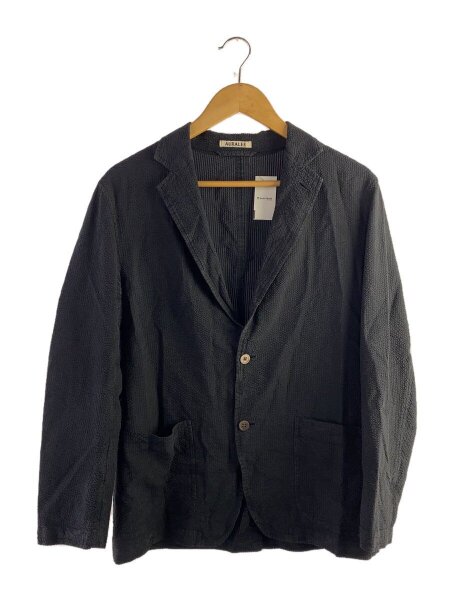 AURALEE(オーラリー) / 17SS/SILK SEERSUCKER JACKET/4/シルク/NVY 