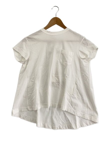 sacai(サカイ) / バックレースアップ/Tシャツ/1/コットン/WHT/19-04603 