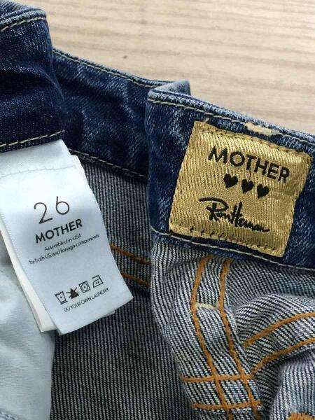 mother(マザー) / ボトム/26/コットン/BLU/ブーツカット/1445RH mother(マザー) / ボトム/26/コットン/BLU/ブーツカット/1445RH