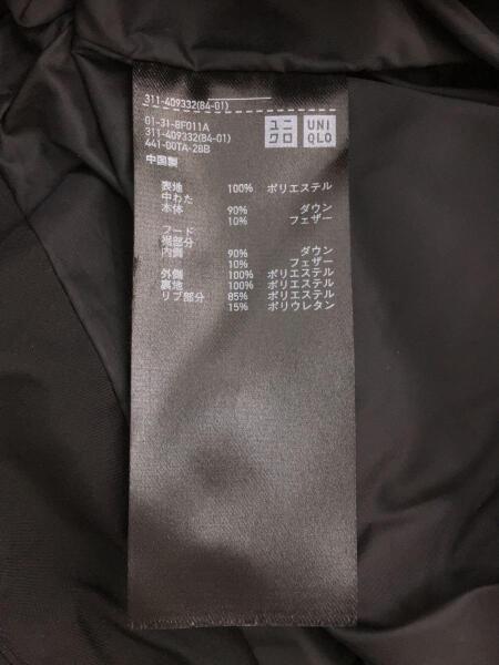 UNIQLO(ユニクロ) / ダウンジャケット/S/ポリエステル/BLK/18AW