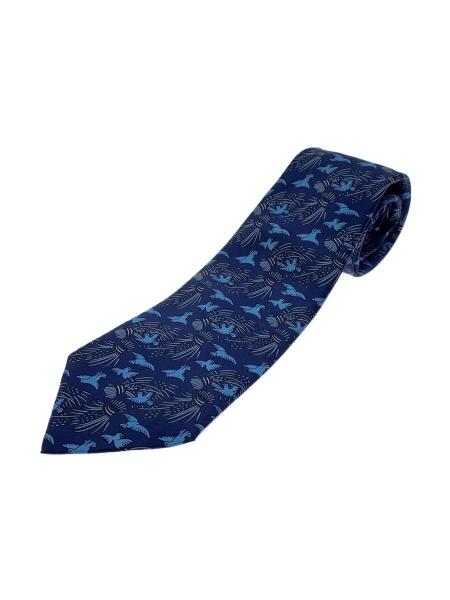 HERMES(エルメス) / 稲/鳥/ネクタイ/シルク/総柄/メンズ/7291EA