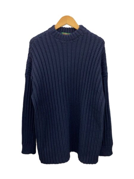 CASEY CASEY(ケーシーケーシー) / CREW NECK OPEN RIB SWEATER/L 