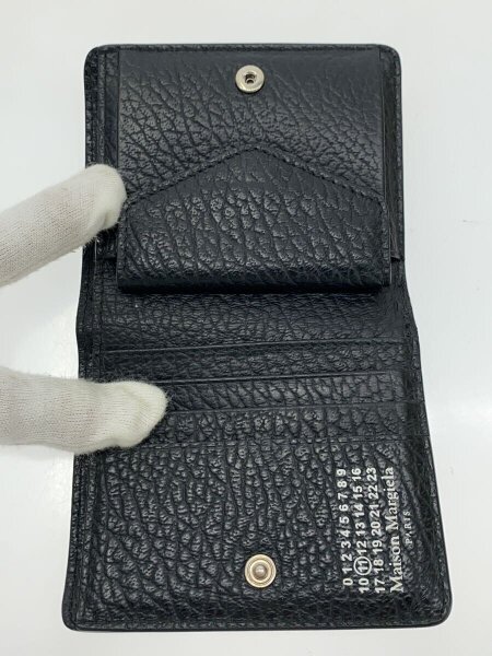 Maison Margiela(メゾンマルジェラ) / 2つ折り財布/レザー/BLK/メンズ 