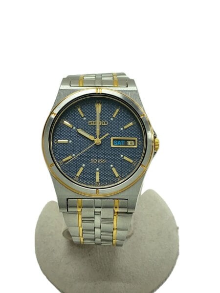 SEIKO(セイコー) / 90s/SQ100/クォーツ腕時計/アナログ/ステンレス/BLK 