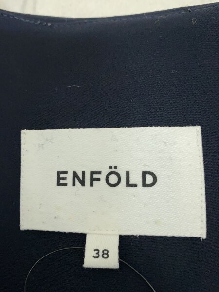 ENFOLD(エンフォルド) / ダウンジャケット/38/ポリエステル/NVY/無地