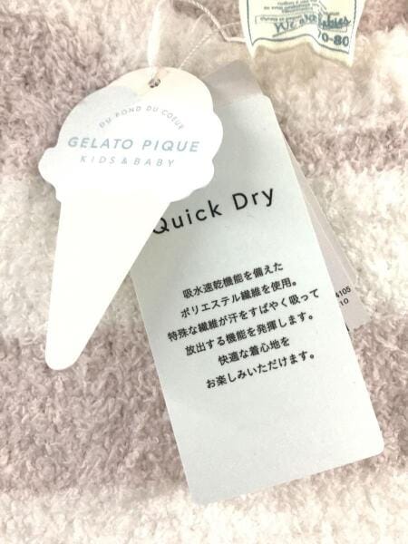 gelato pique(ジェラートピケ) / キッズ衣料/70cm/ポリエステル/ピンク 