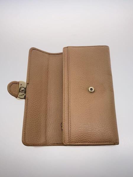 GUCCI(グッチ) / 長財布_インターロッキングG/レザー/BEG/無地/メンズ