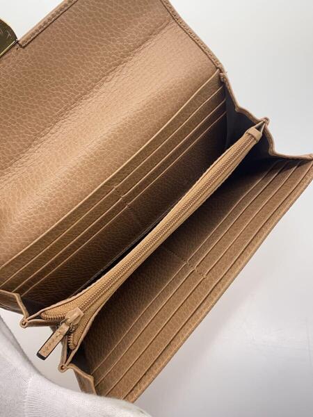 GUCCI / 長財布_インターロッキングG/レザー/BEG/無地/メンズ GUCCI(グッチ) / 長財布_インターロッキングG/レザー/BEG/無地/メンズ