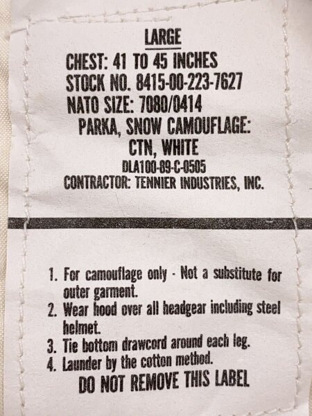 US.ARMY(ユーエスアーミー) / ミリタリージャケット/L/--/WHT/8415-00