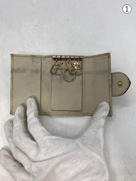 GUCCI(グッチ) / キーケース_グッチシマ/フェイクレザー/WHT