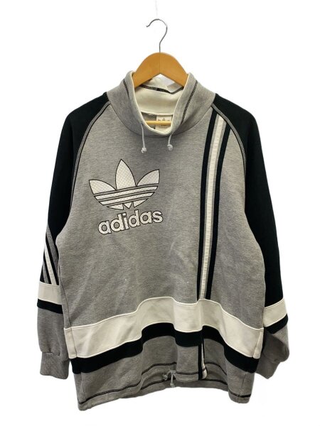 90s adidas アディダス スウェット 国旗 グレー デサント 古着 商品の