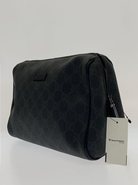 GUCCI(グッチ) / GGスプリーム/セカンドバッグ/PVC/BLK/162790 | 中古