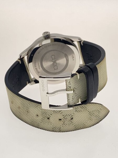 GUCCI / Gタイムレス/クォーツ腕時計/アナログ/レザー/SLV/SS/126.4 GUCCI(グッチ) / Gタイムレス/クォーツ腕時計/アナログ/レザー/SLV/SS