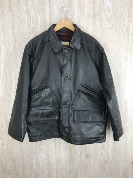 [古着]CHEVIGNON レザージャケット ダークブラウン 古着 シェビニオン CHEVIGNON レザージャケット メンズS相当