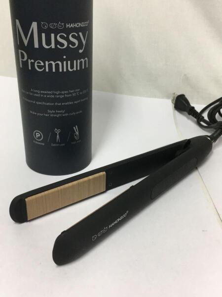 美容家電 Mussy Premium ストレートヘアアイロン ブラック