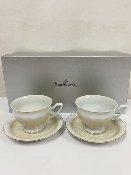 ドイツ ローゼンタール rosenthalのカップ・ソーサー・プレート5点セット Rosenthal ホワイトカップとソーサーセット5客 Amazon.co.jp