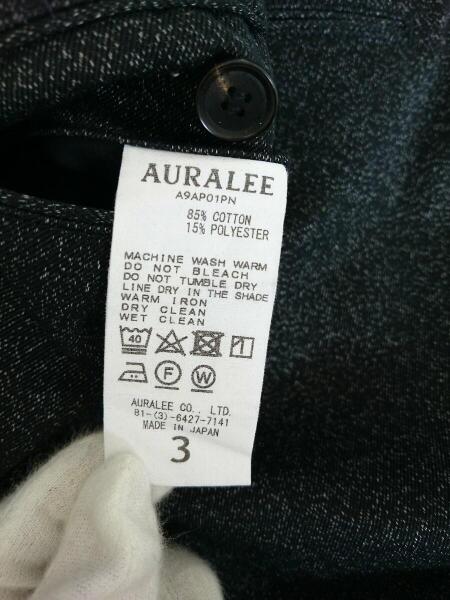 AURALEE(オーラリー) / WASHED FINX POLYESTER CHINO PANTS/A9AP01PN