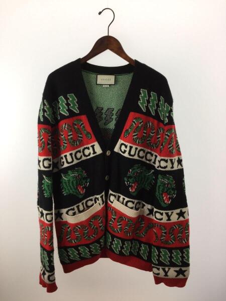 GUCCI(グッチ) / 19SS/シンボルウールジャガードカーディガン/M/ウール