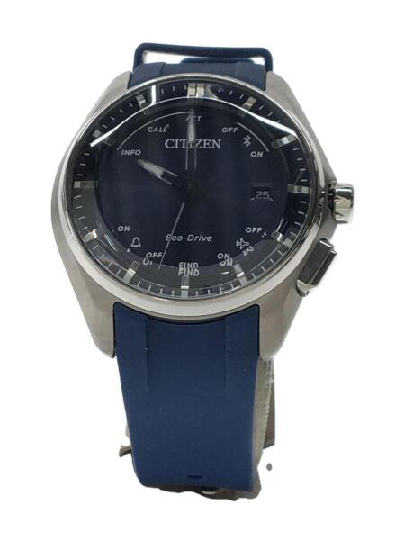 CITIZEN(シチズン) / ソーラー腕時計/アナログ/ラバー/NVY/BLU/SS