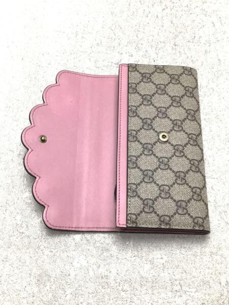 GUCCI(グッチ) / 長サイフ/財布/GGプラス/PVC/ピンク/パール GUCCI(グッチ) / 長サイフ/財布/GGプラス/PVC/ピンク/パール