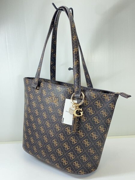 GUESS(ゲス) / トートバッグ/--/BRW/総柄 | 中古品の販売・通販なら 