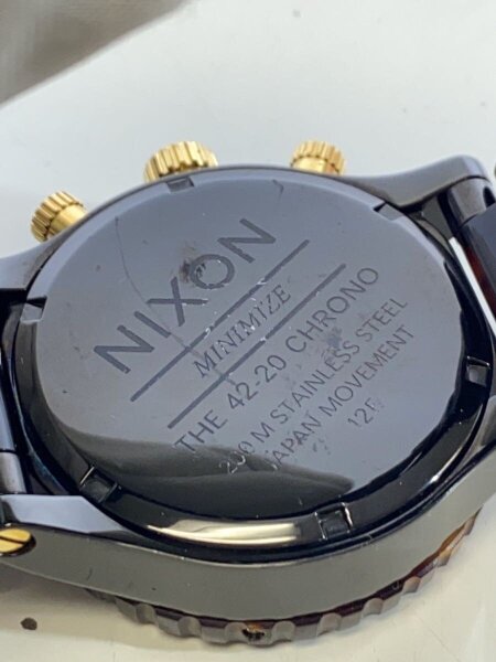 NIXON(ニクソン) / クォーツ腕時計/アナログ/--/BLK/BLK/THE 42-20 