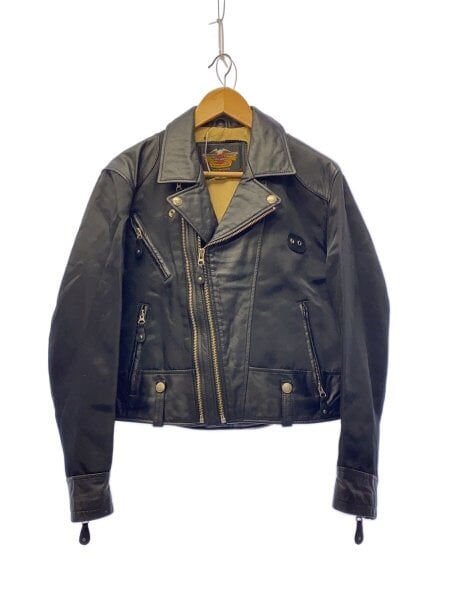【美品2点セット】ハーレーダビッドソン レザー ライダースジャケット 黒 フード HARLEY DAVIDSON(ハーレーダヴィッドソン) / ダブルライダース