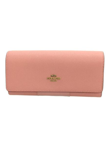 COACH(コーチ) / フラップウォレット/長財布/レザー/ピンク/レディース 