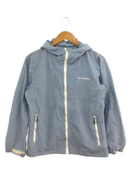 Colombia ストライプ ナイロンジャケット y2k テック ドローコード