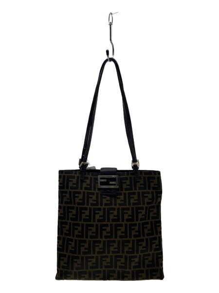 FENDI(フェンディ) / ズッカ柄/トートバッグ/ナイロン/KHK | 中古品の 
