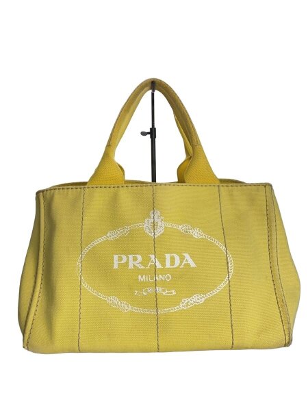 PRADA(プラダ) / トートバッグ/キャンバス/YLW/カナパ/汚れ有 | 中古品 